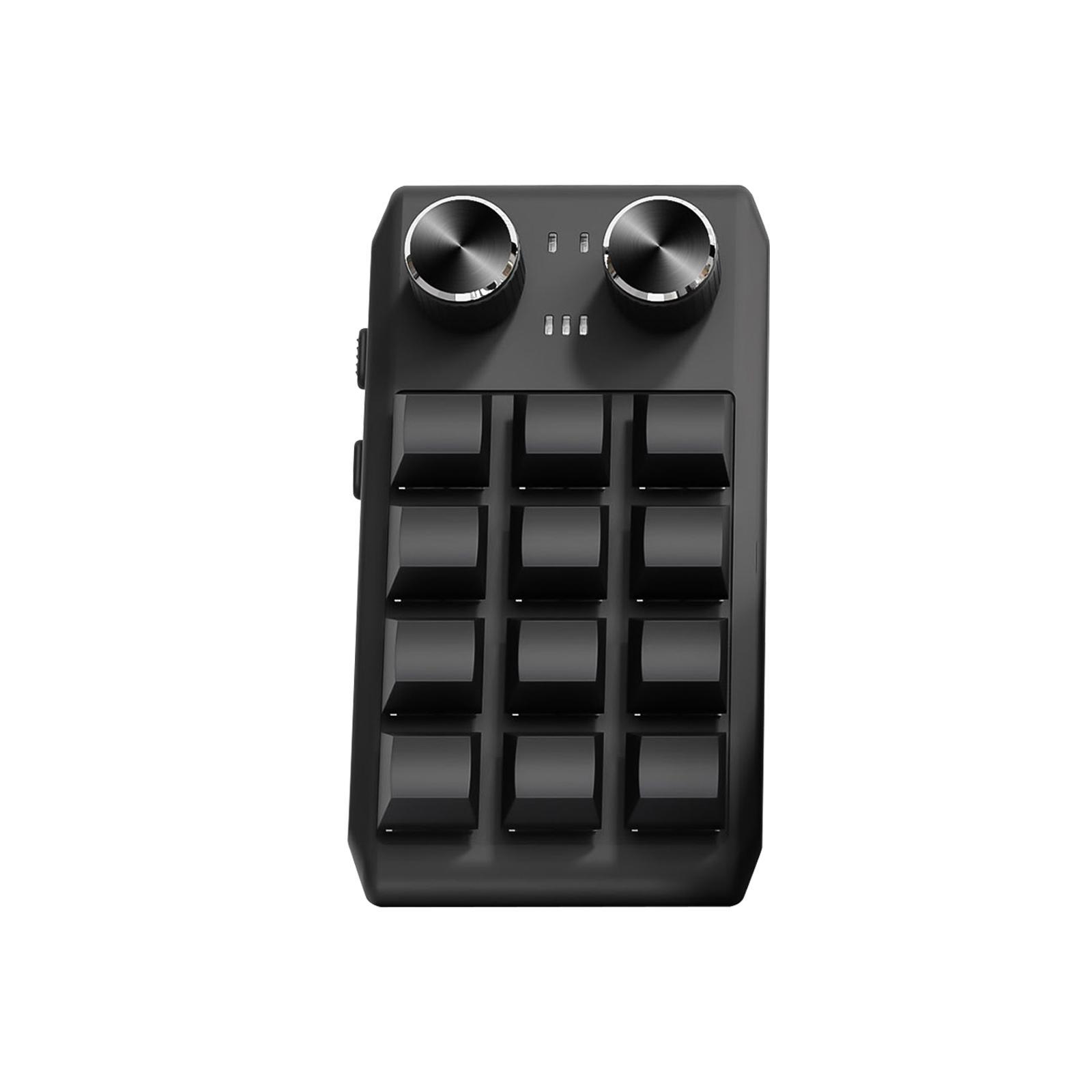 Mechanical Keyboard RGB Non Slip Program Keys 12 Key for  Office