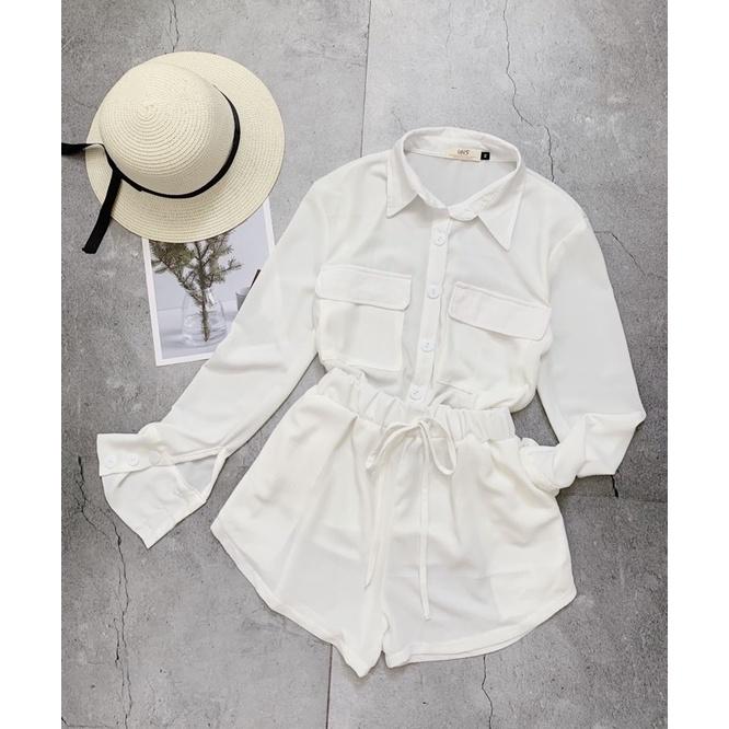 Set áo somi túi nắp-short 2m