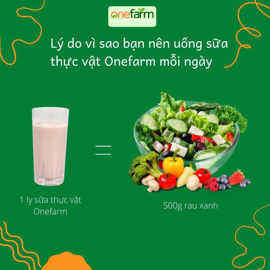 Sữa Thực Vật Organnic Giàu Protein Chứa Đông Trùng Tảo Xoắn Bột Rau Củ Quả SUPER GREEN ONEFARM-400G