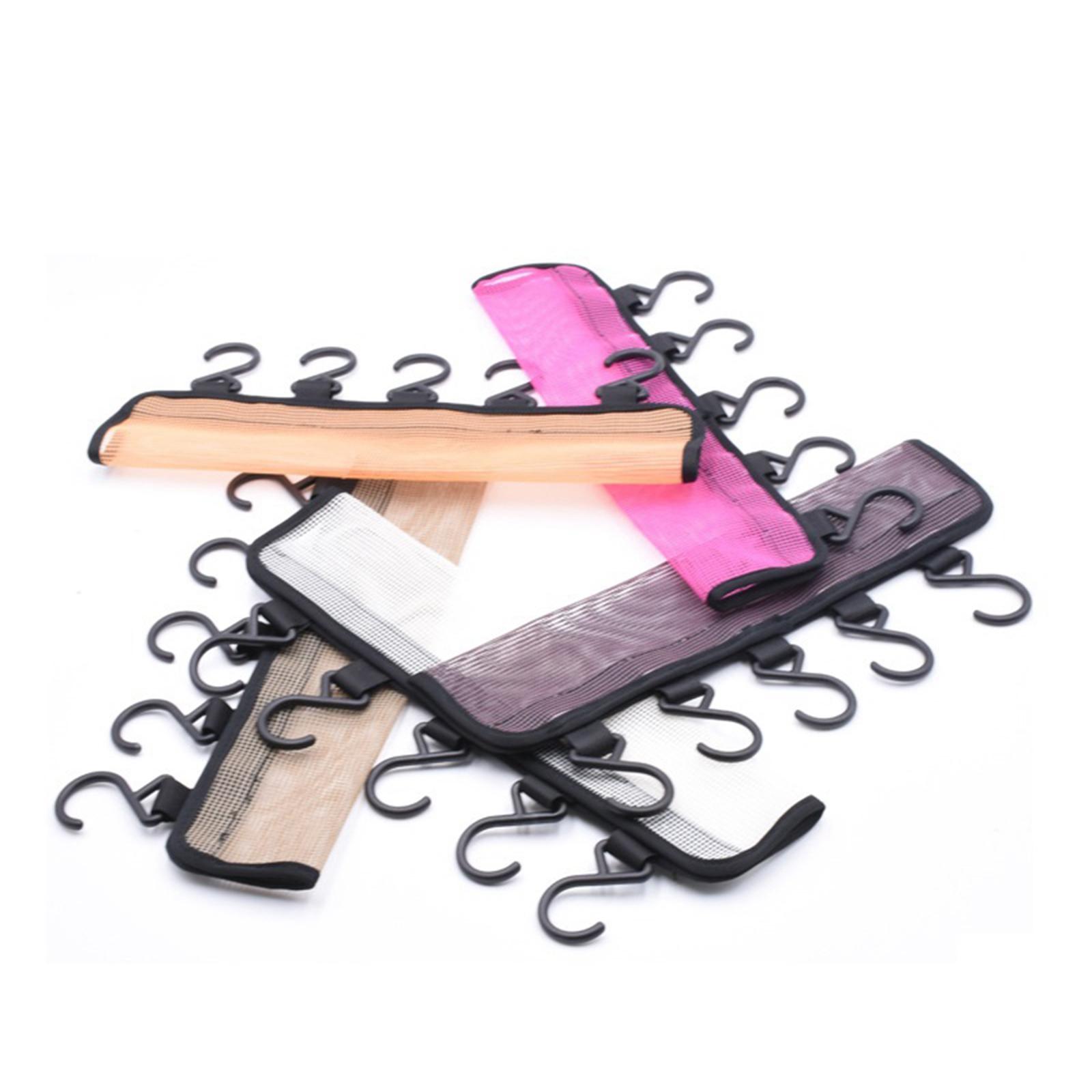 Foldable Clip Hangers, Underwear Hanger with Clips/Hooks, Plastic Laundry Clip and Drip Drying Hanger for Socks, Bras, Lingerie, Clothes