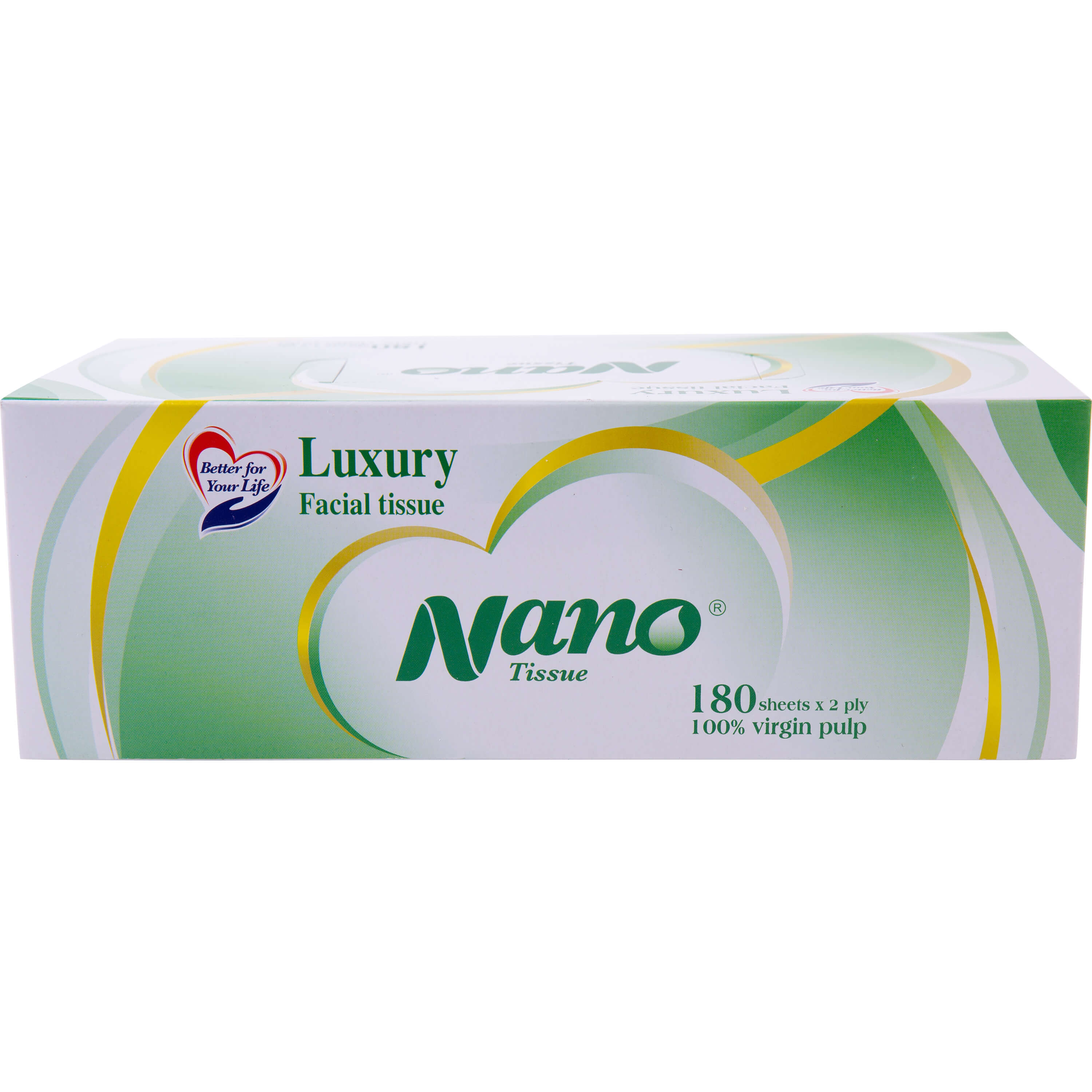 Combo 5 hộp khăn giấy rút Nano, khăn giấy lụa nano 2 lớp hộp 180 tờ tiện dụng, an toàn- Nano Tissue