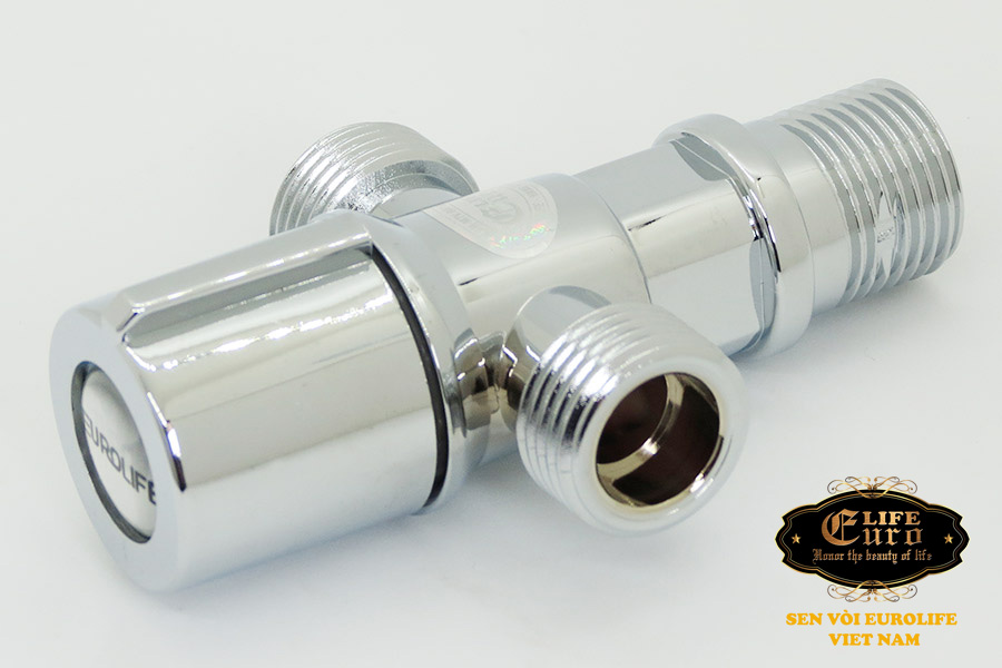 Van giảm áp, T chia bồn cầu nhựa ABS mạ Chrome Eurolife EL-TN01