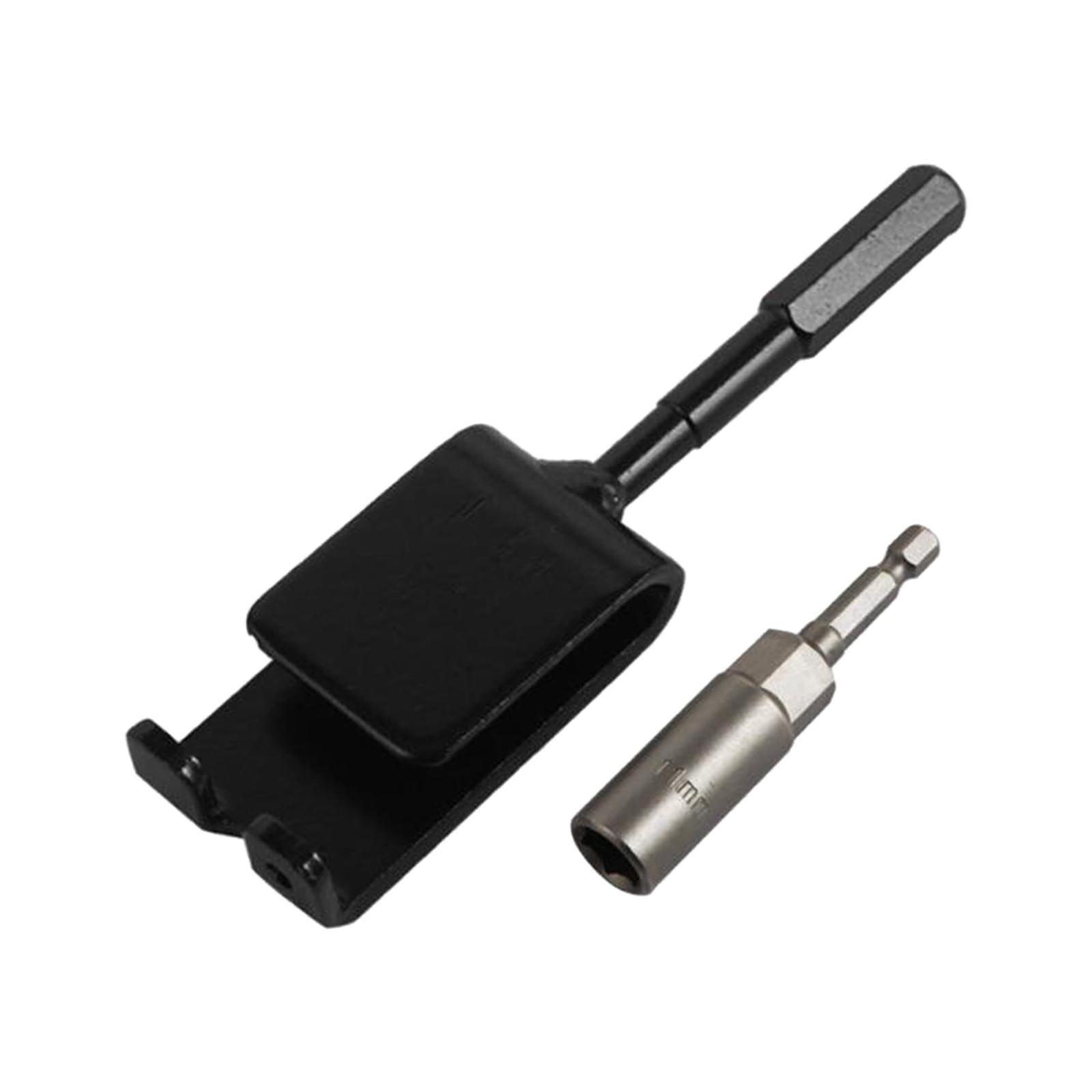 Ice Anchor Power Drill Adapter with Sleeve for Fixation of Canopies Tent Peg