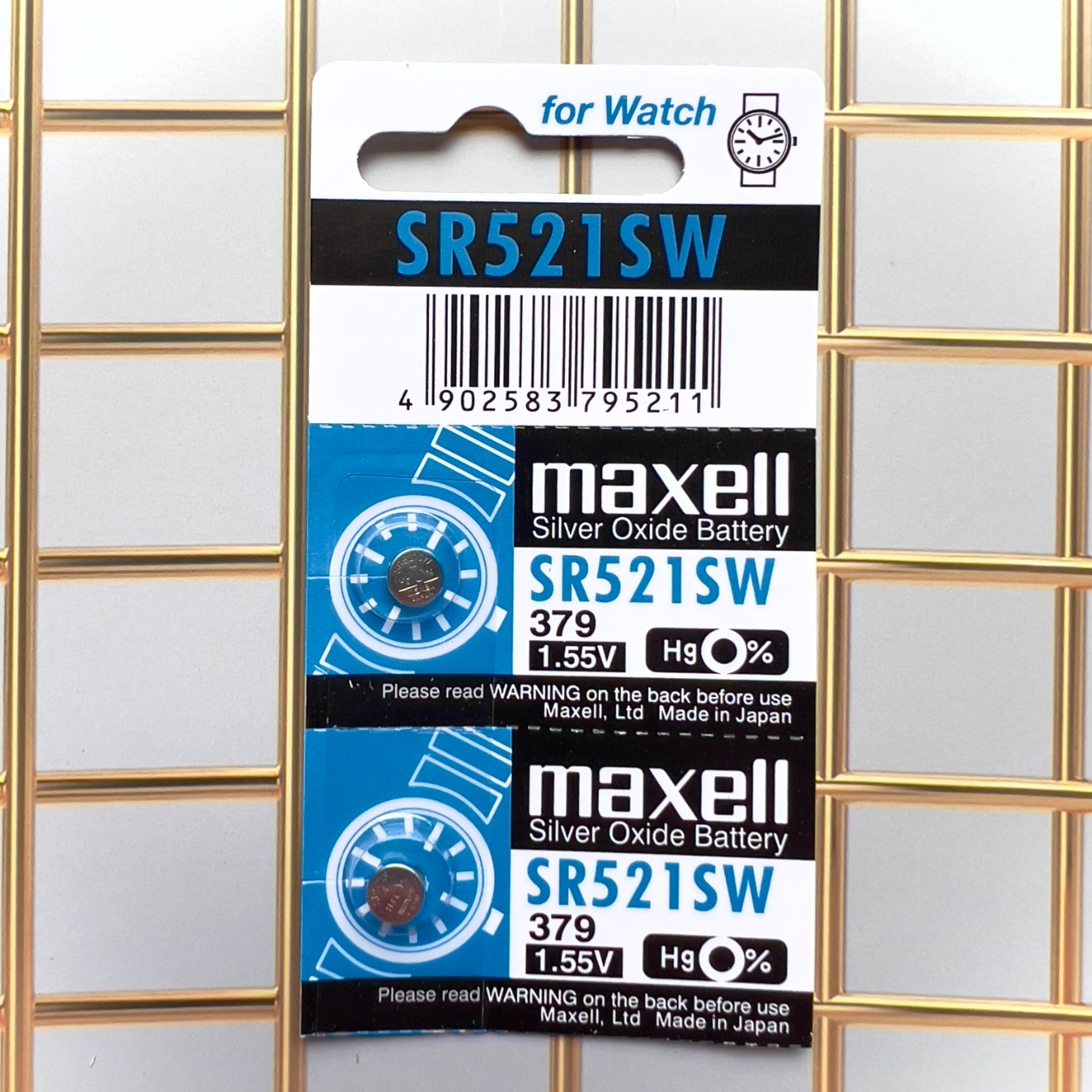 Pin Maxell Nhật Bản SR521SW / 379 / G0 (Viên Lẻ) Hàng Chính Hãng Made in Japan