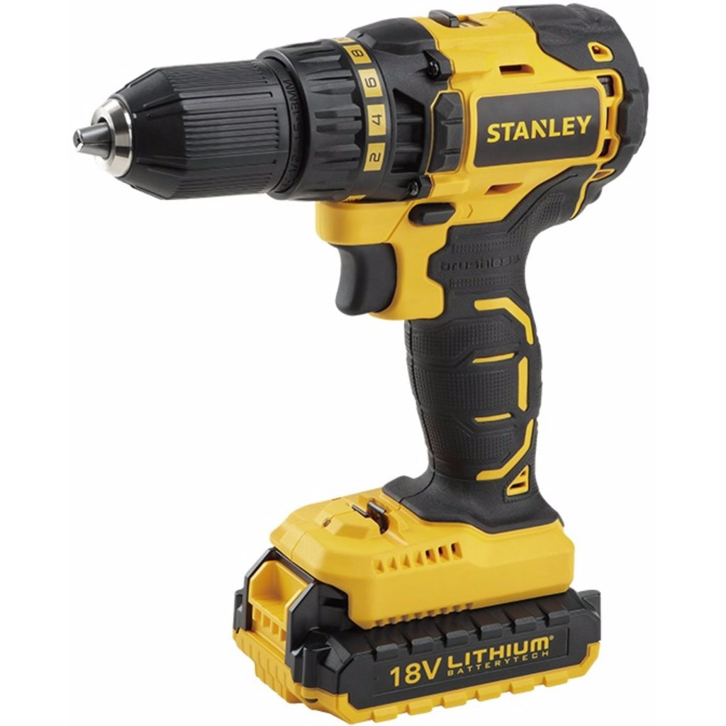 Máy khoan cầm tay 18V- BL Stanley SBH201D2K-B1