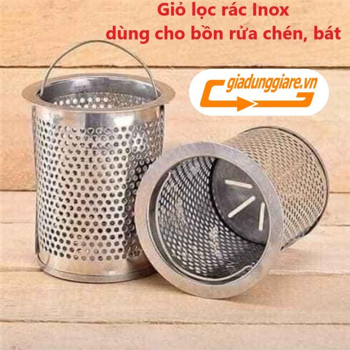 GIỎ LỌC RÁC INOX lắp bồn rửa chén bát chống tắc ống thoát nước dễ dàng thay thế cho gia đình - giadunggiare.vn