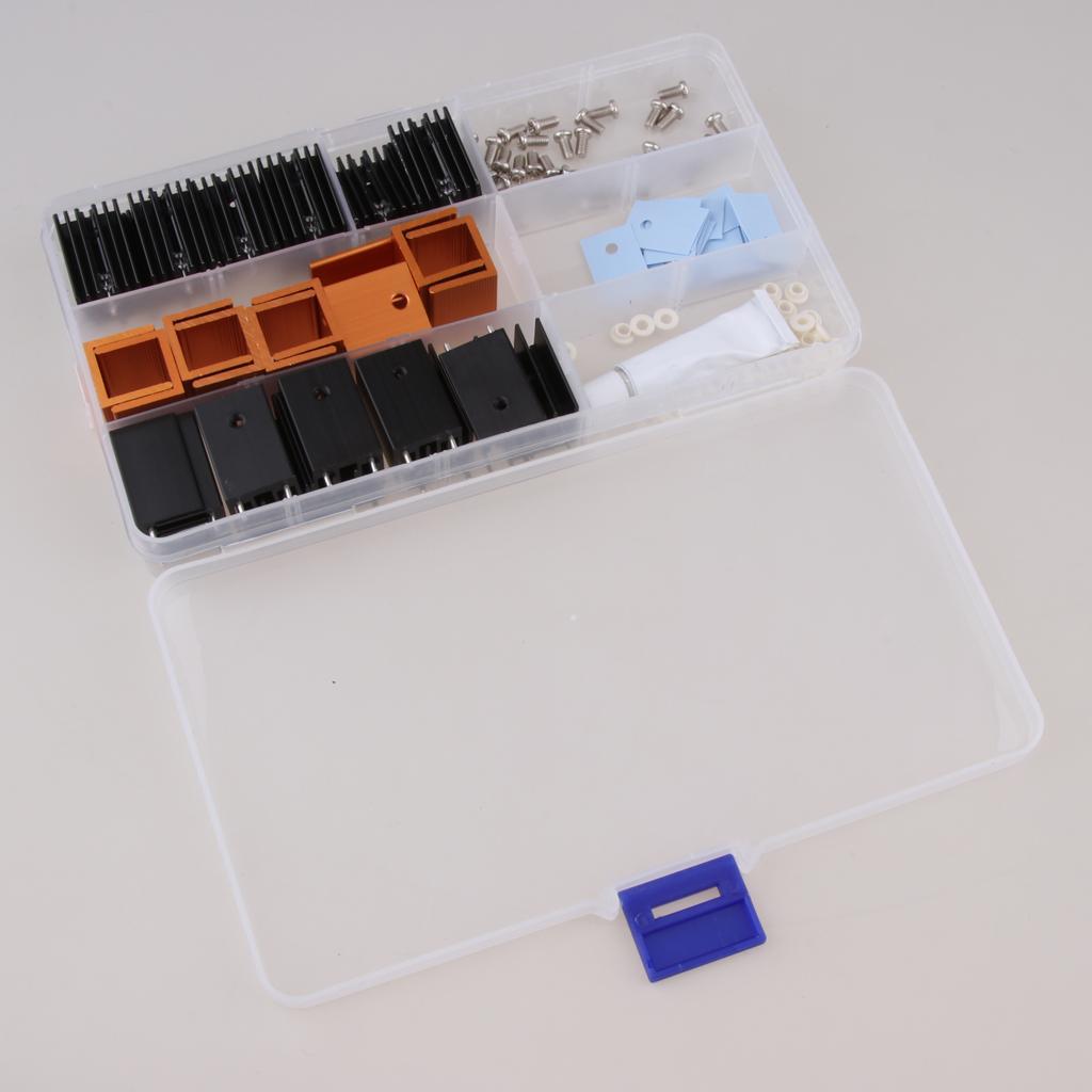 Heatsink Radiator +TO-220 Insulated Particle/Sheet for Transistor Mos Tube