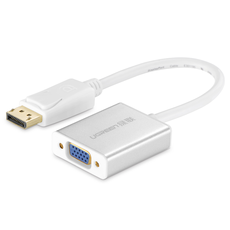 Cáp chuyển đổi Displayport đực sang VGA cái dài 15CM UGREEN 20406 - Hàng Chính Hãng