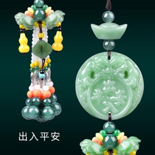 Khánh treo xe phong thủy trang trí gương chiếu hậu ô tô, xe hơi