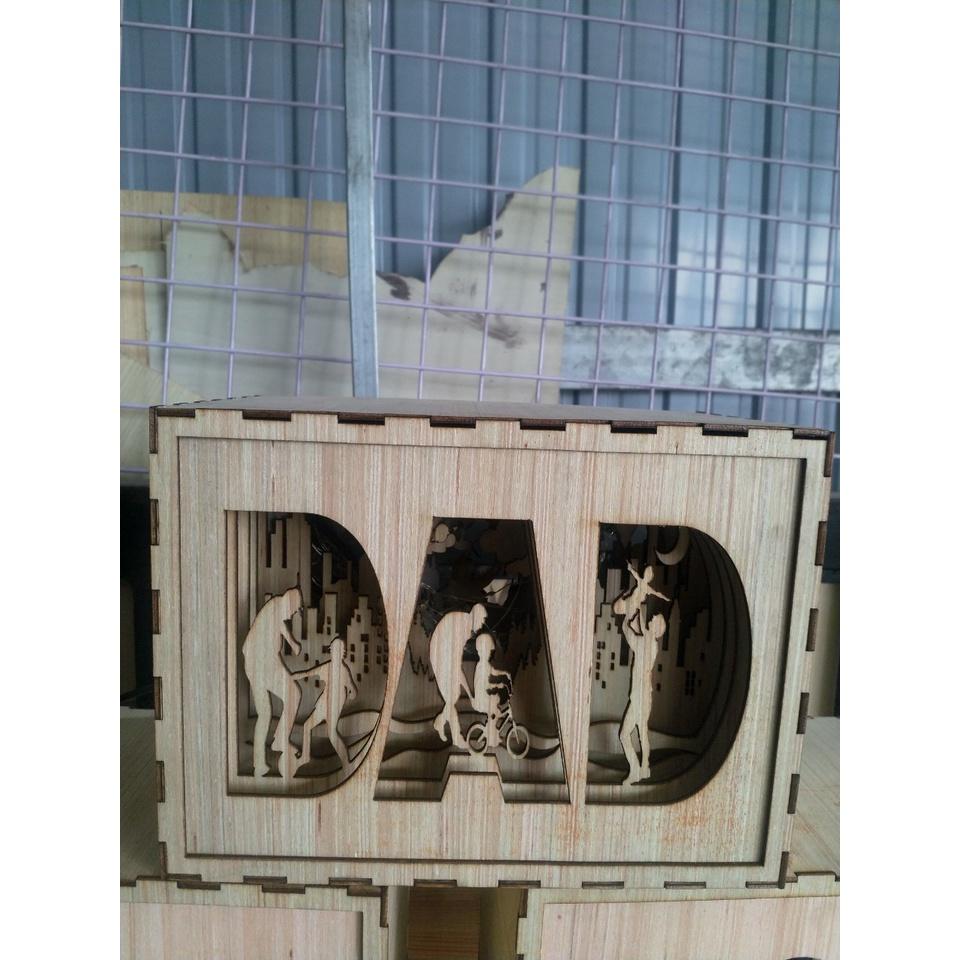 Đèn ngủ trang trí decor DAD dành cho cha