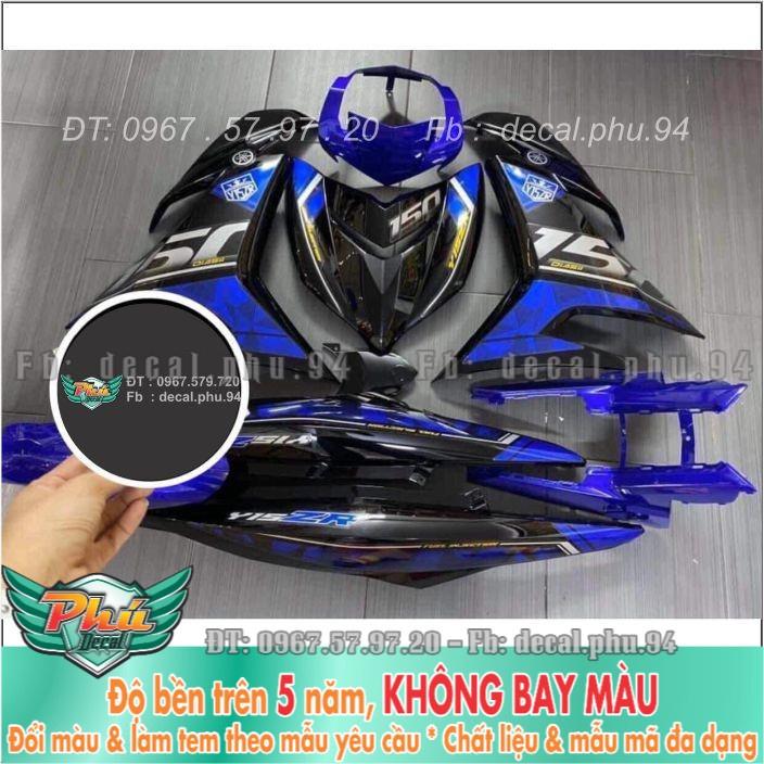 Tem rời Exciter 150 Y15ZR đen xanh  -1