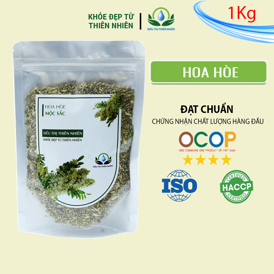 Đặc Sản Thái Bình - Trà Hoa Hòe Sấy Khô Mộc Sắc 1Kg - OCOP 4 SAO