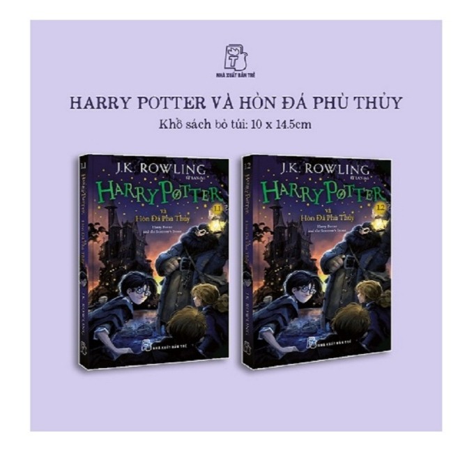 Sách NXB Trẻ - Harry Potter và Hòn Đá Phù Thủy - Tập 1 (set 2 cuốn) - khổ nhỏ (NXBT)