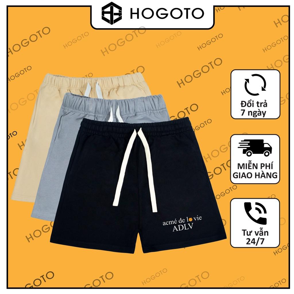 Quần short ADLV KAKAO nỉ da cá Hogoto shop , quần short unisex nam nữ chất liệu cotton