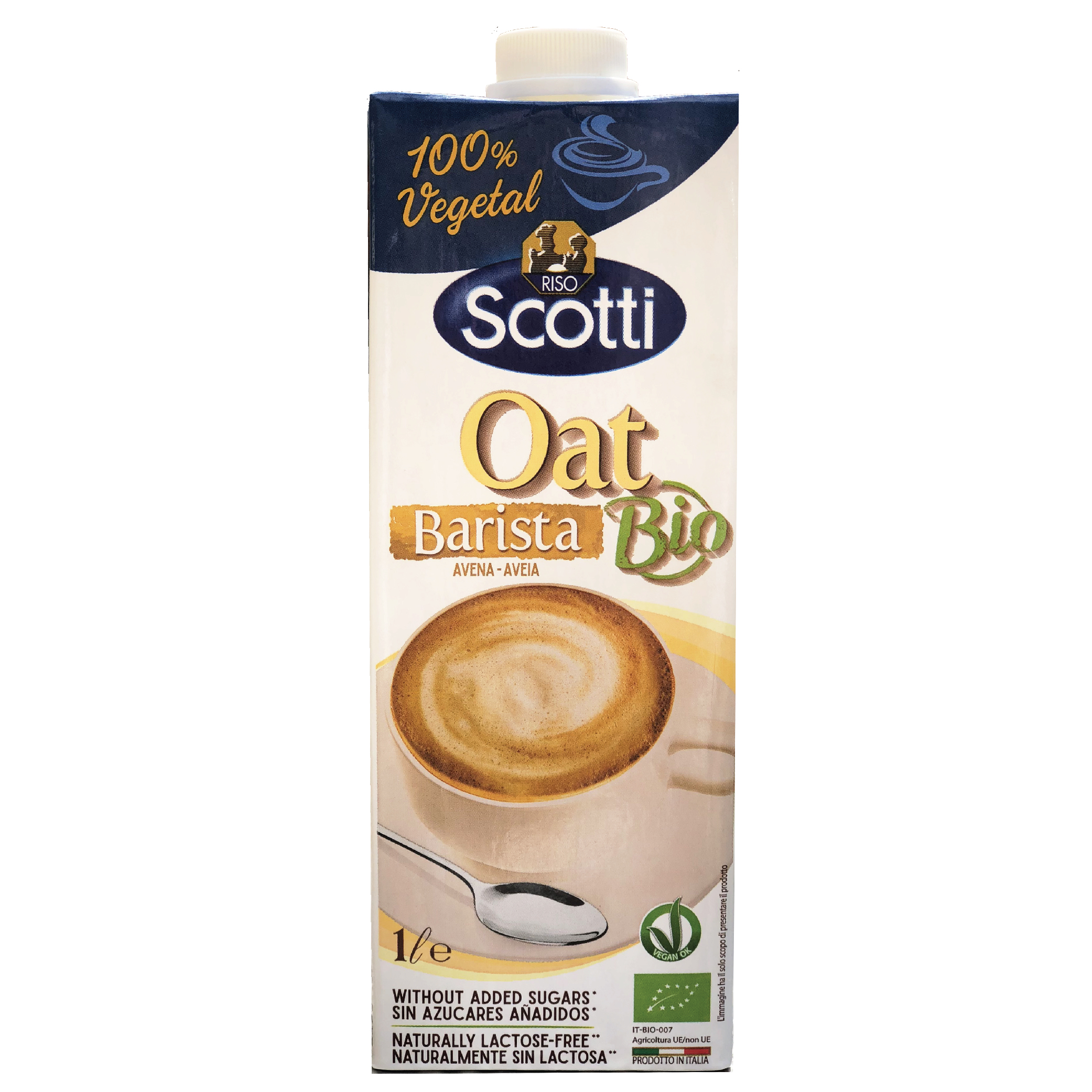 Sữa Yến Mạch Hữu Cơ Barista Riso Scotti Pha Chế Coffee, Latte - Bio Oat Barrista - 1L