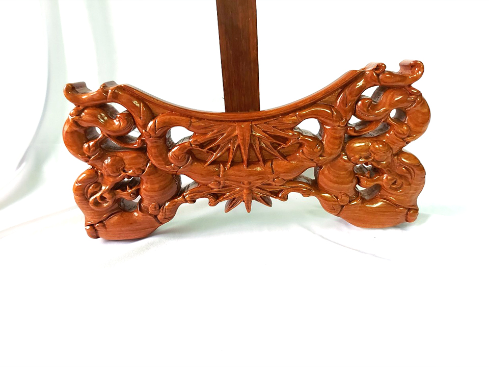 Tranh đĩa gỗ hương phật Phổ Hiền bồ tát - đường kính 32 cm