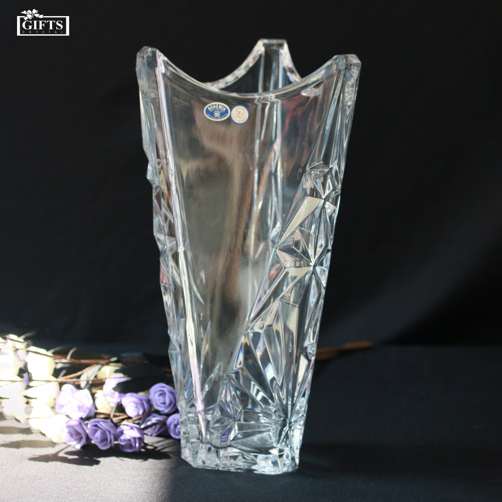 Bình cắm hoa Pha lê Eskymos Bohemia Tiệp khắc cao 33cm