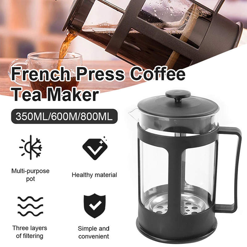 Bình pha trà cafe French Press 350ml/600ml