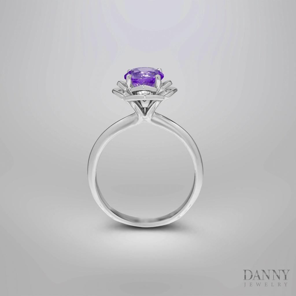 Nhẫn Nữ Danny Jewelry Bạc 925 Đá Màu Xi Kim Loại N0028Ci/Sm/Am