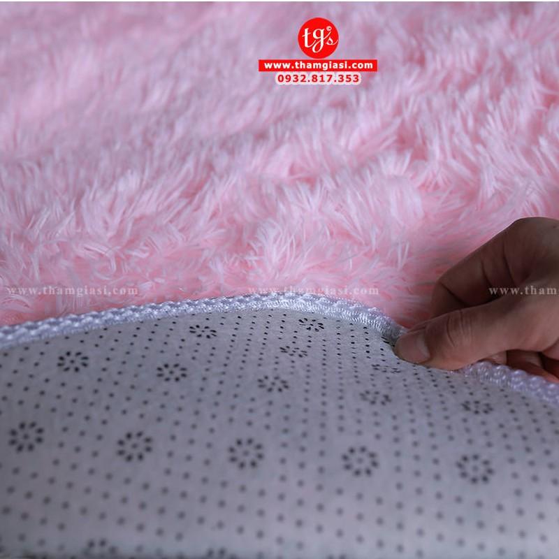 Thảm Lông Xù Màu Hồng | 100x160cm | Thảm Trang Trí Phòng Khách - Phòng Ngủ - Thảm Trải Sofa - Thảm Dành Cho Bé