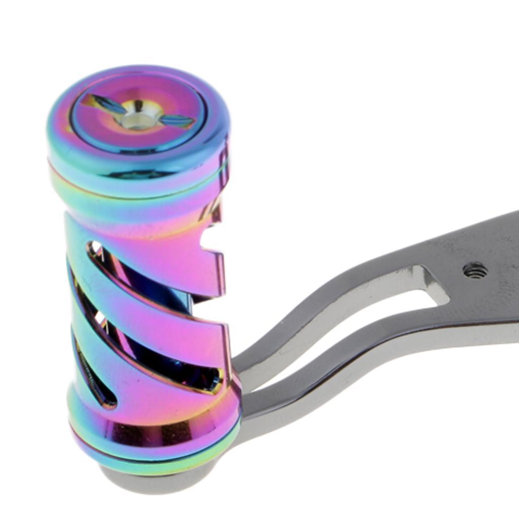 Ultralight Carbon Fiber Baitcasting Fishing Reel Handle with Colorful Knob