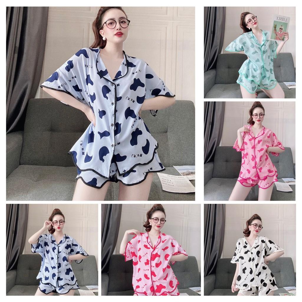 Đồ Ngủ Lụa Bigsize Pijama Nữ, Đồ Bộ Mặc Nhà Nữ , Chất Lụa 100D Cao Cấp, fom dưới 70kg - ẢNH CHỤP THẬT