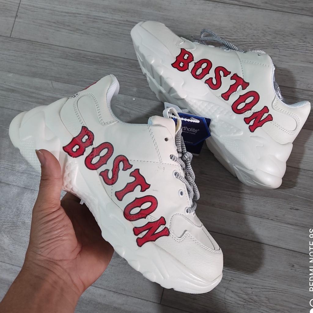 Giày thể thao sneaker nam nữ màu trắng BOSTON NY LA