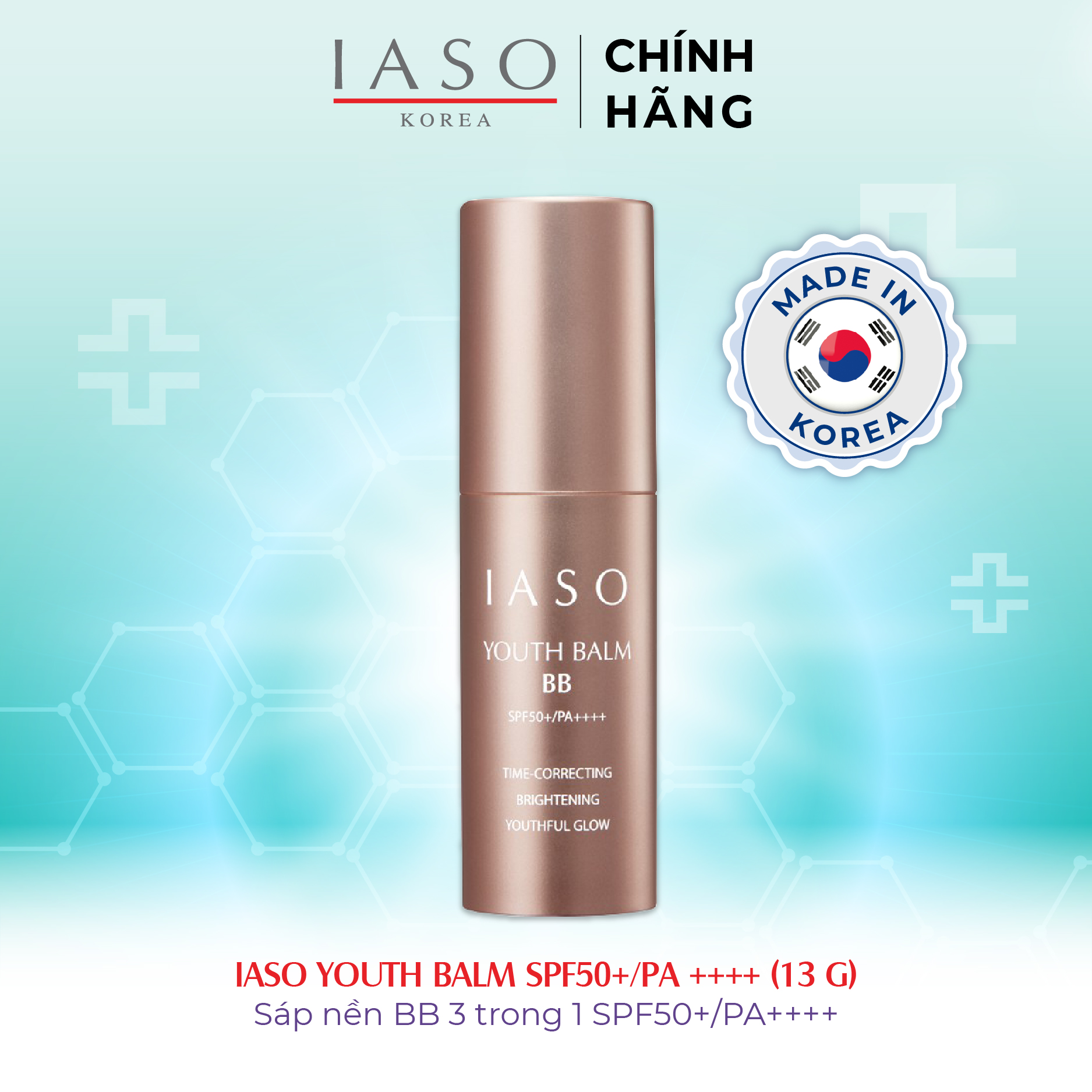 I75 Sáp nền BB 3 trong 1 SPF50+/PA++++ Iaso Youth Balm 13g