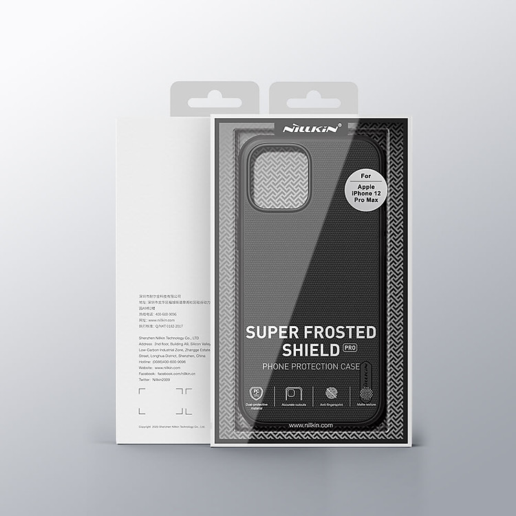 Ốp lưng cho iPhone 13 Pro Max chống sốc mặt lưng nhám hiệu Nillkin Super Frosted Shield Pro cho khả năng chống sốc cực tốt, chất liệu cao cấp, mặt lưng nhám sang trọng - Hàng nhập khẩu