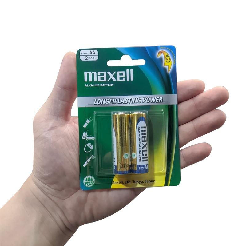 Vỉ 2 Pin AA Maxell Alkaline Longer Lasting Power