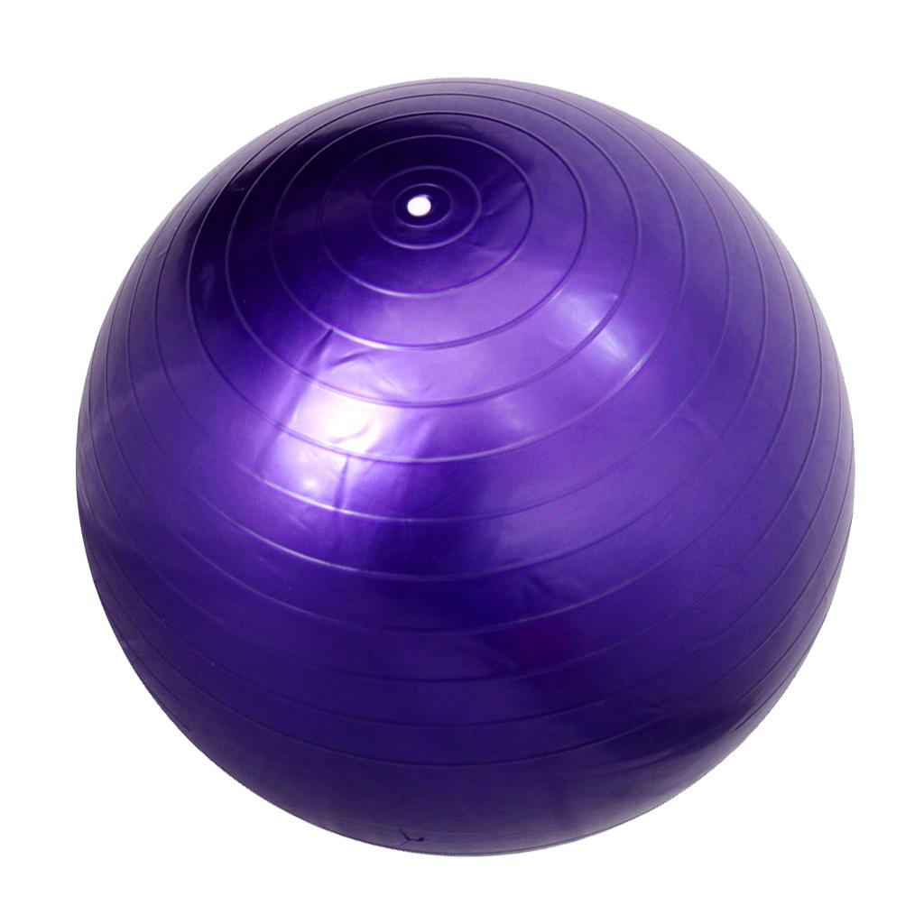 Physio Balance Yoga Fitness Gym ANTI-BURST BALL Exercise 45cm Inflatable, Purple