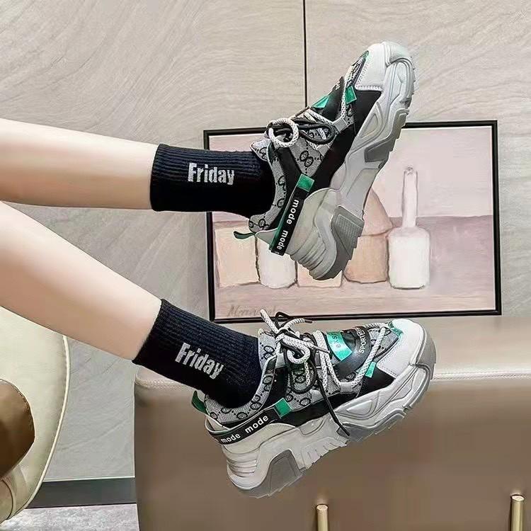 GIÀY THỂ THAO NỮ MWC - GIÀY THỂ THAO ĐẾ CAO - GIÀY THỂ THAO DA PHỐI VẢI CÁ TÍNH SIÊU HOT NUTT- 0567