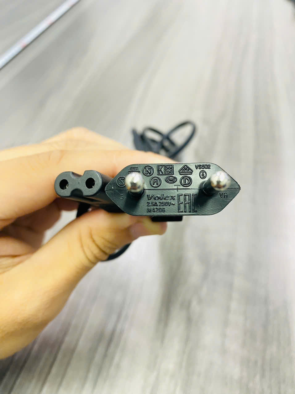 [Hàng Chính Hãng-BH 12 tháng]-Dây Nguồn số 8 2x0.75mm² 2.5A 220V|dài 1.6m|Chuẩn Châu Âu