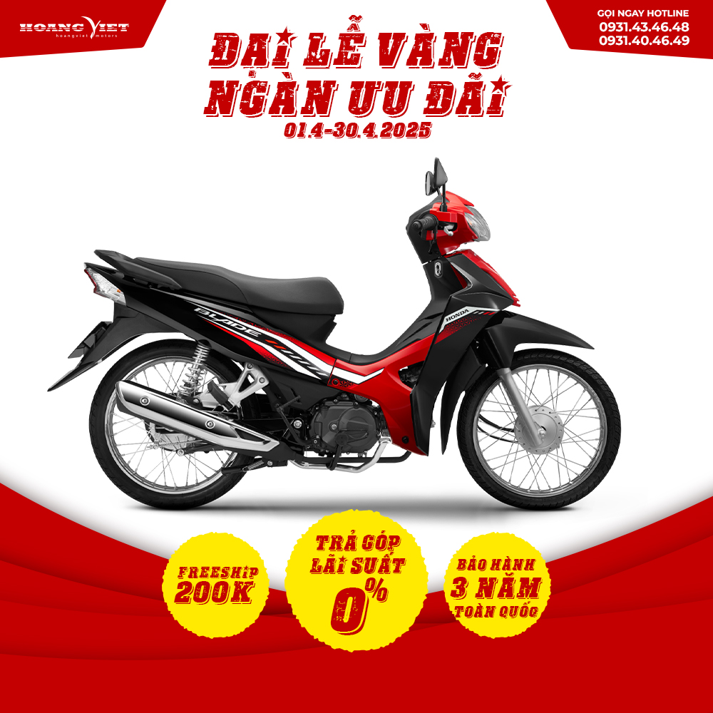 Xe máy Honda BLADE phiên bản Tiêu Chuẩn 2023