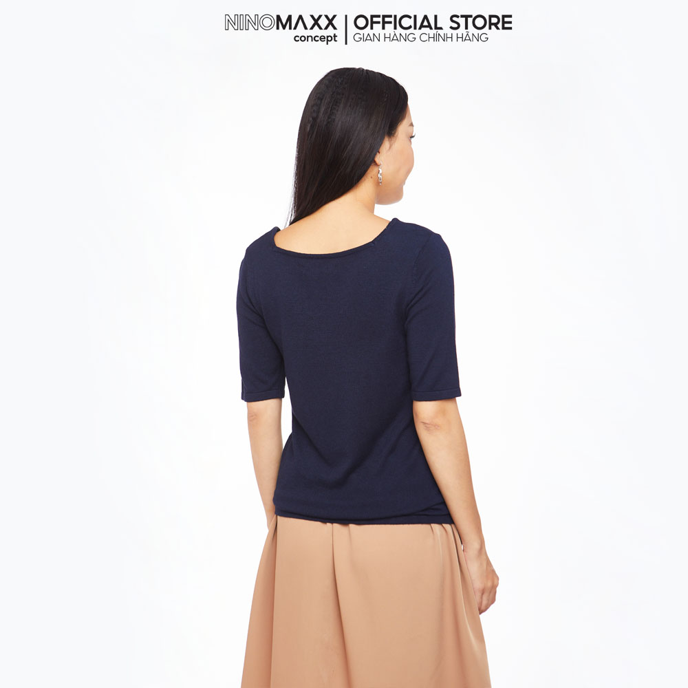 N&amp;M Áo sweater Basic Nữ tay ngắn 1905014