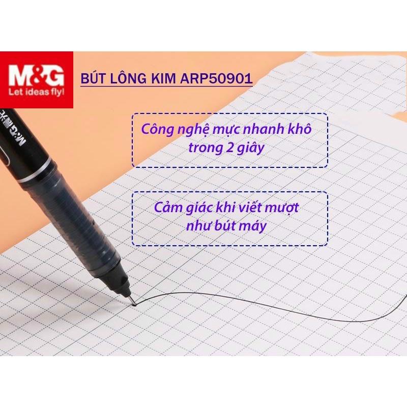 Bút viết tay trái - Bút lông kim / Bút Gel siêu nhanh khô M&amp;G ARP50901 0.5mm