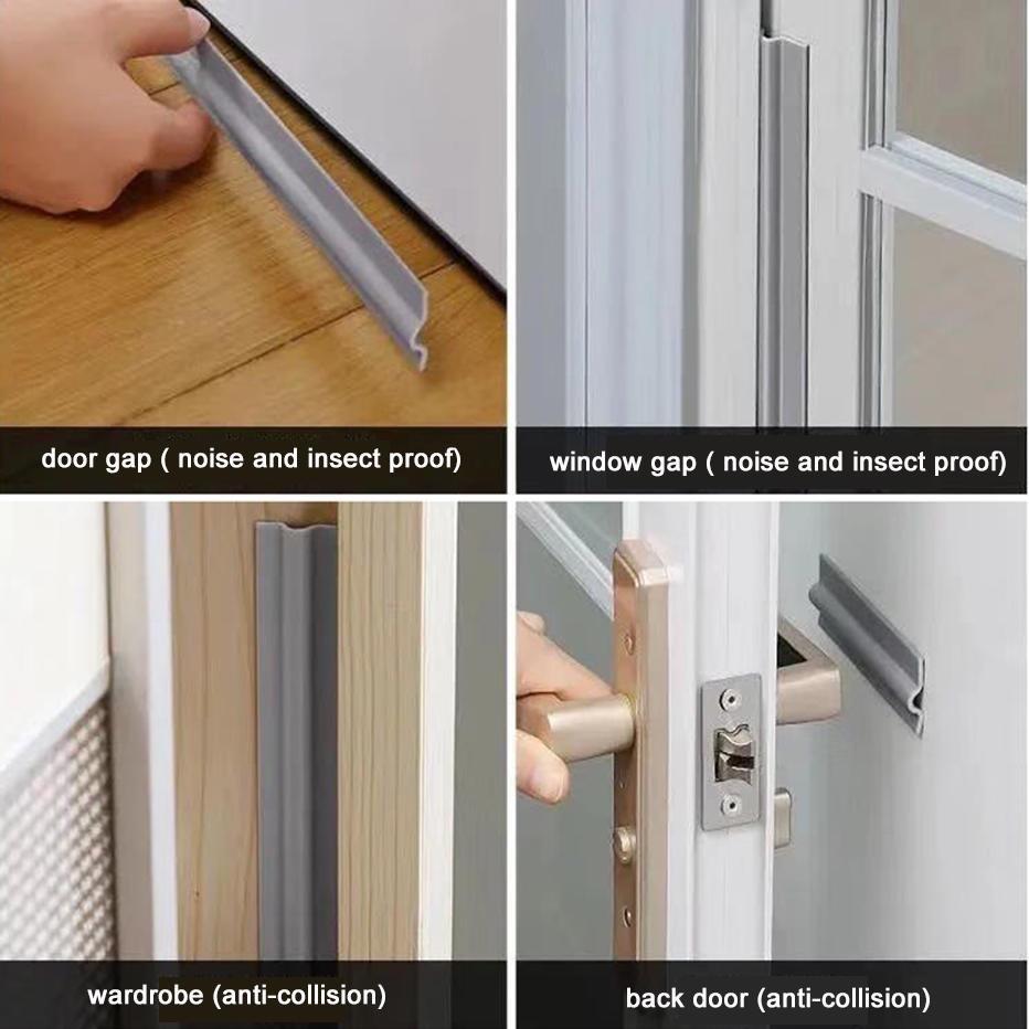 2m Ron Màng PE Loại Cải tiến Dán Chắn Nước Gió Chặn Khe Cửa Ngăn Côn Trùng,Bụi Bẩn,Cách Âm Cánh Cửa