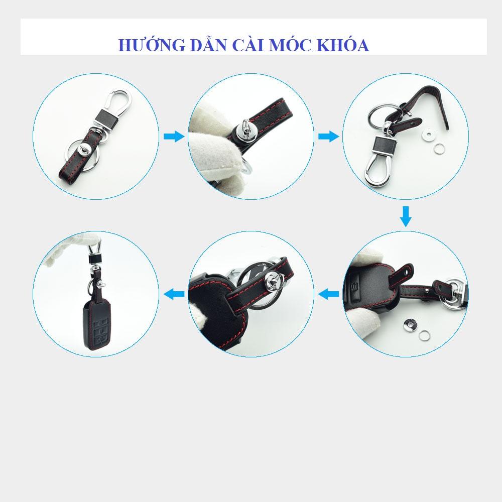Bao Da Chìa Khóa Dành Cho Xe Honda Civic 4 Nút Logo 3D