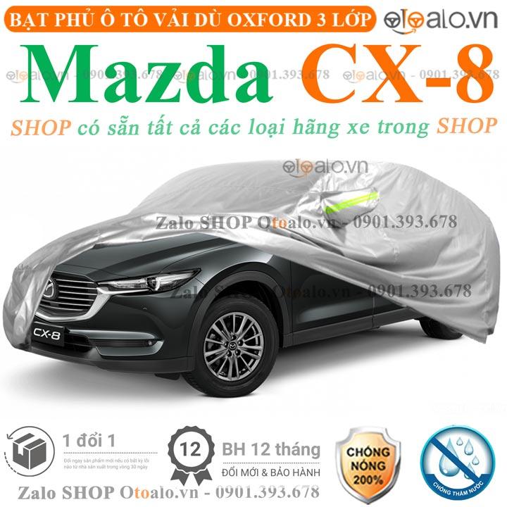 Bạt che phủ xe ô tô Mazda CX8 3 lớp cao cấp