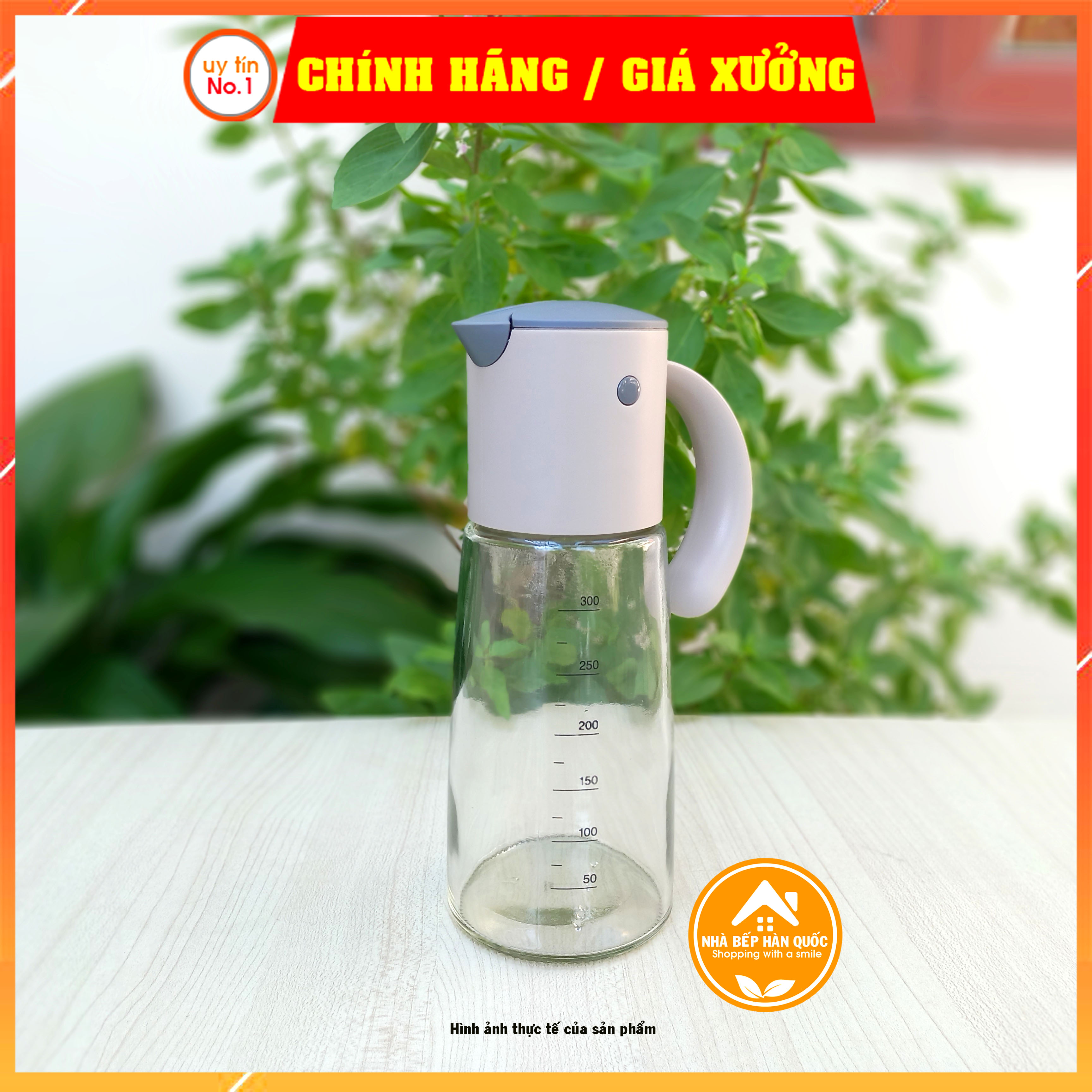 Bình rót dầu Bird Oil Bottle LLG706 300ML nắp tự động đóng mở, có chia vạch