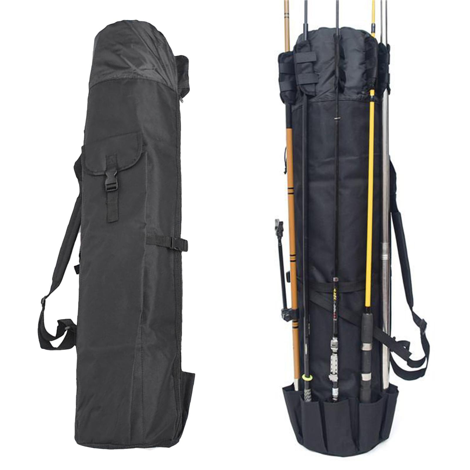 Waterproof Fishing Tackle Bag Fishing Rods Holder Travel Reel Carry Case