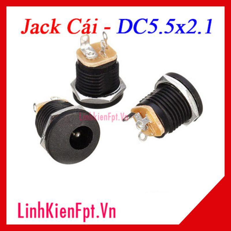 ️FLASH SALE️ Jack nguồn dc5.5x2.1mm có ốc vặn - 10 cái Giá rẻ nhất