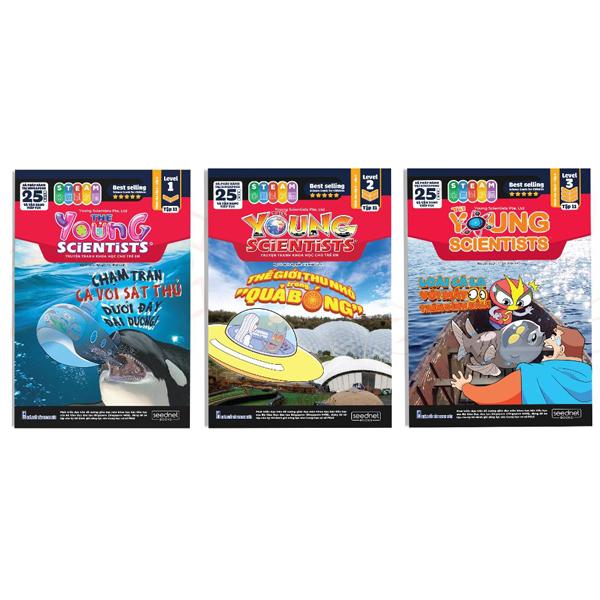 Bộ Sách The Young Scientist - Truyện Tranh Khoa Học Cho Trẻ Em - Tập 11 - Level 1+2+3 (Bộ 3 Cuốn)