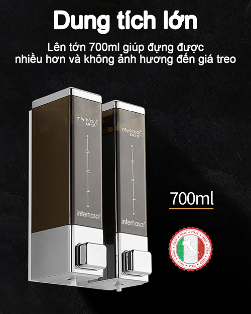 Các hộp đựng dầu gội sữa tắm Hàn Quốc Interhasa bán chạy cho WC phòng tắm