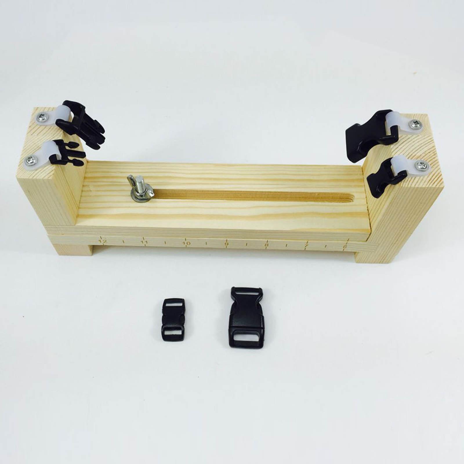 Paracord Jig Bracelet Maker, Adjustable Length, with Buckle, Wristband Maker Paracord Braiding Weaving DIY Crafts Kit