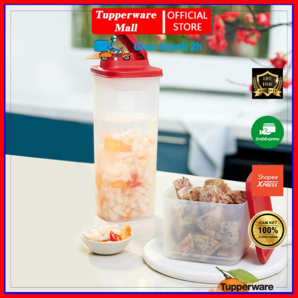 Bộ bình nước và hộp Tupperware Tasty Set Gen II ( Bình nước 2L và hộp BQTP 1 l