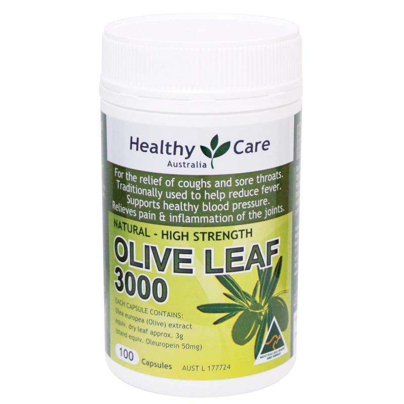 Healthy Care Olive Leaf Extract 3000mg 100 Capsules