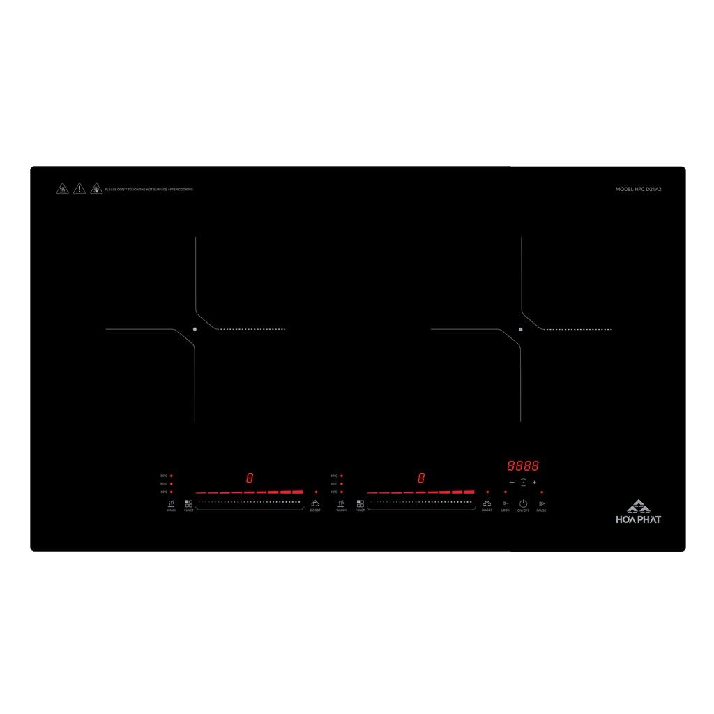 Bếp từ đôi thương hiệu Hòa Phát - Model HPCD21A2 - Hàng chính hãng