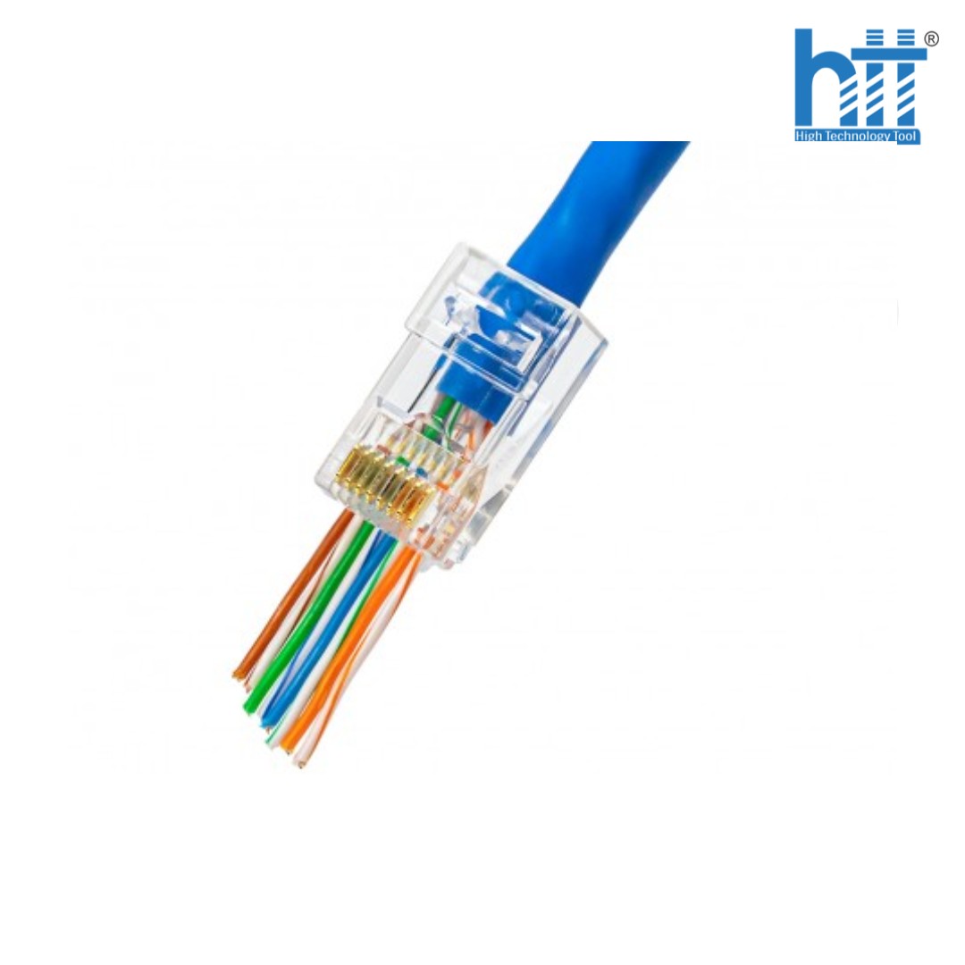 Đầu bấm mạng RJ45 DINTEK PowerMAX Cat.6 Pass Through ezi-PLUG (1501-88060) - Hàng chính hãng