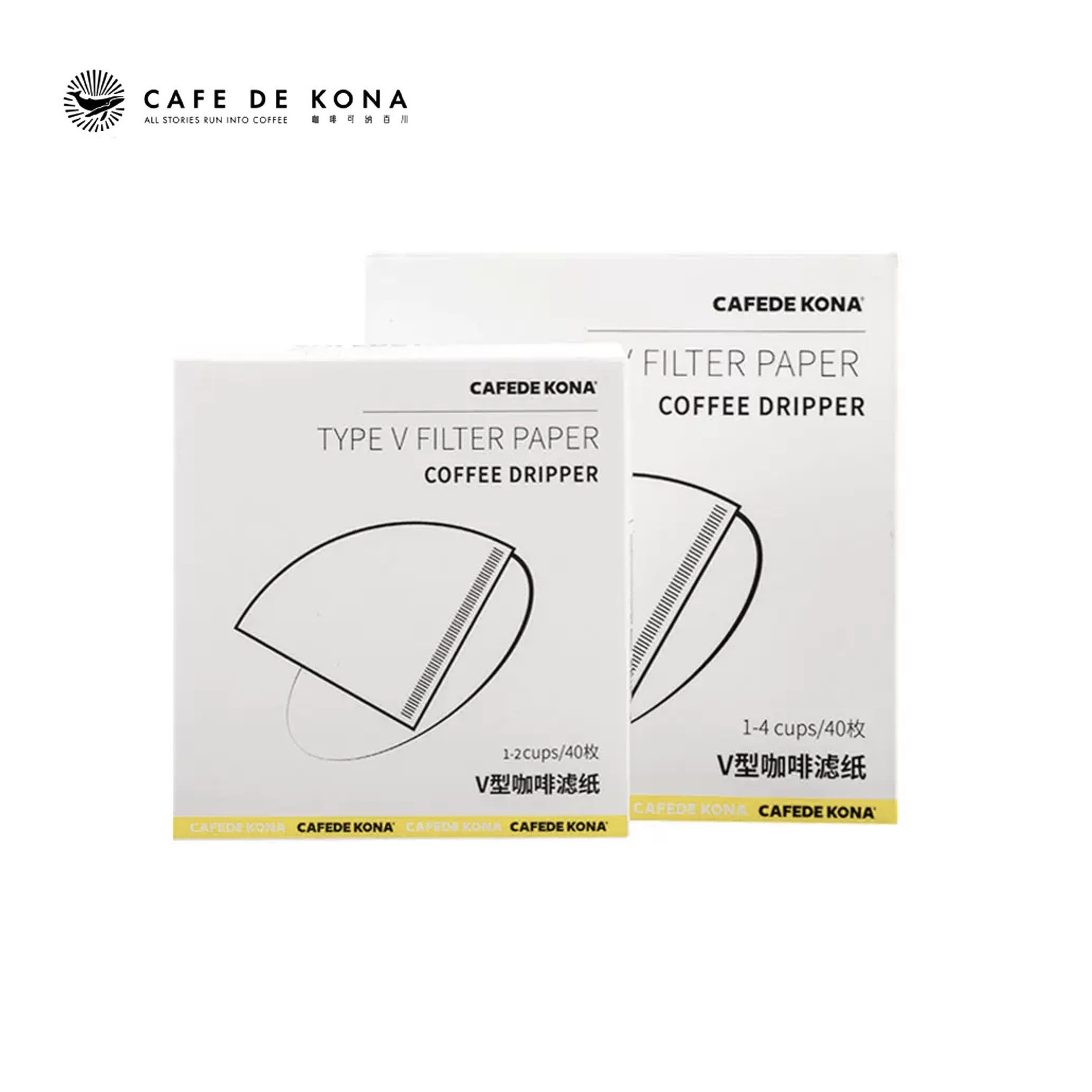 Giấy lọc cà phê V60 loại 40 tờ CAFE DE KONA Made in Japan